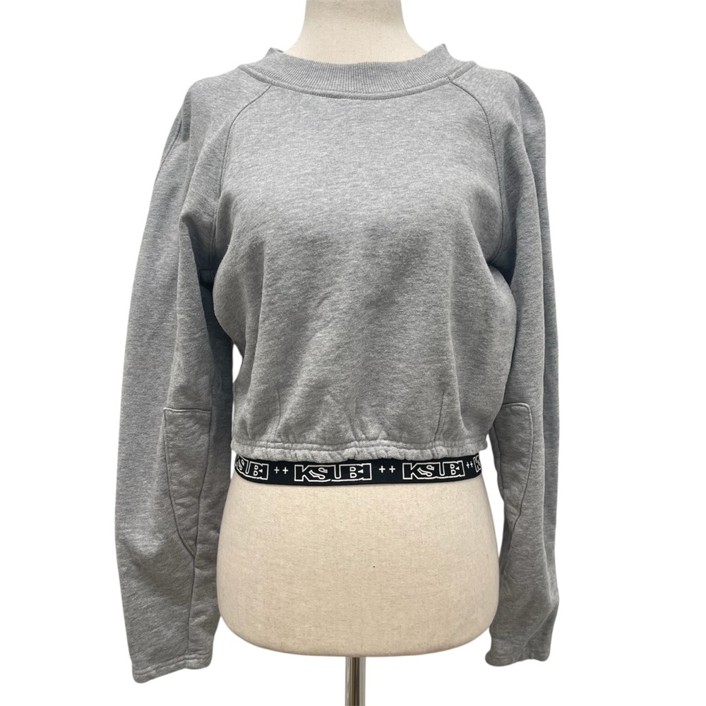 Ksubi Terra Long Sleeve Back Zippered Long Sleeve Logo Sweatshirt Size Large